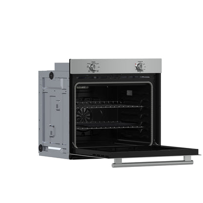 Forno Vomero 30-Inch Wall Oven, Stainless Steel, 5 cu.ft Capacity, 3550 Watts Convection, Mechanical Controls, Self-Cleaning Function - Forno Appliances
