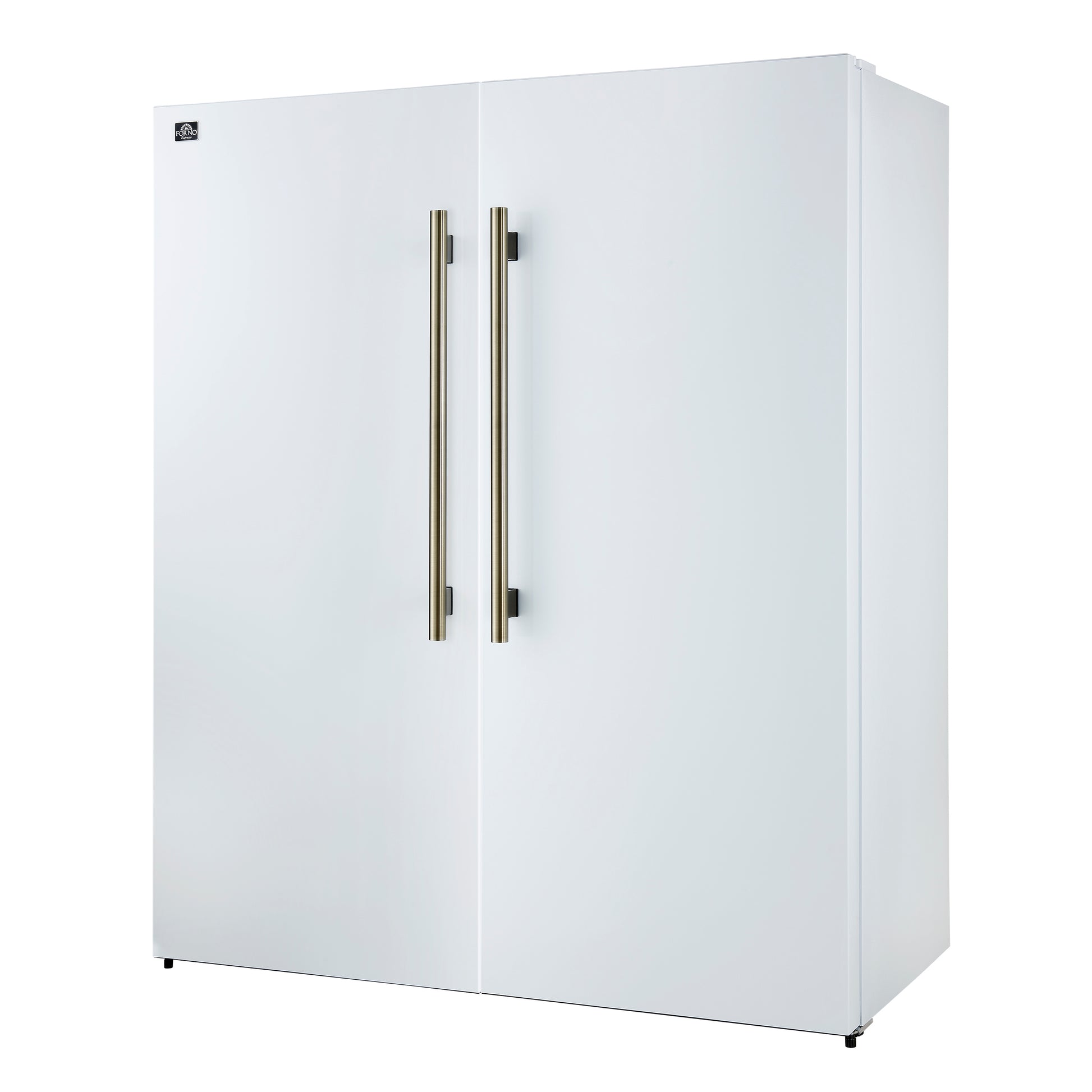 Forno Maderno 2-28-Inch Wide Convertible Refrigerator/Freezer in White, Decorative Trim, 27.2 cu.ft, 84-Inch High, ENERGY STAR Certified - Forno Appliances