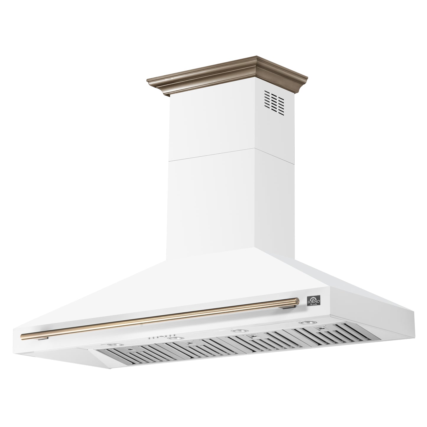 Forno Aria 60 Inch Wall-Mounted Range Hood in White - Forno Appliances