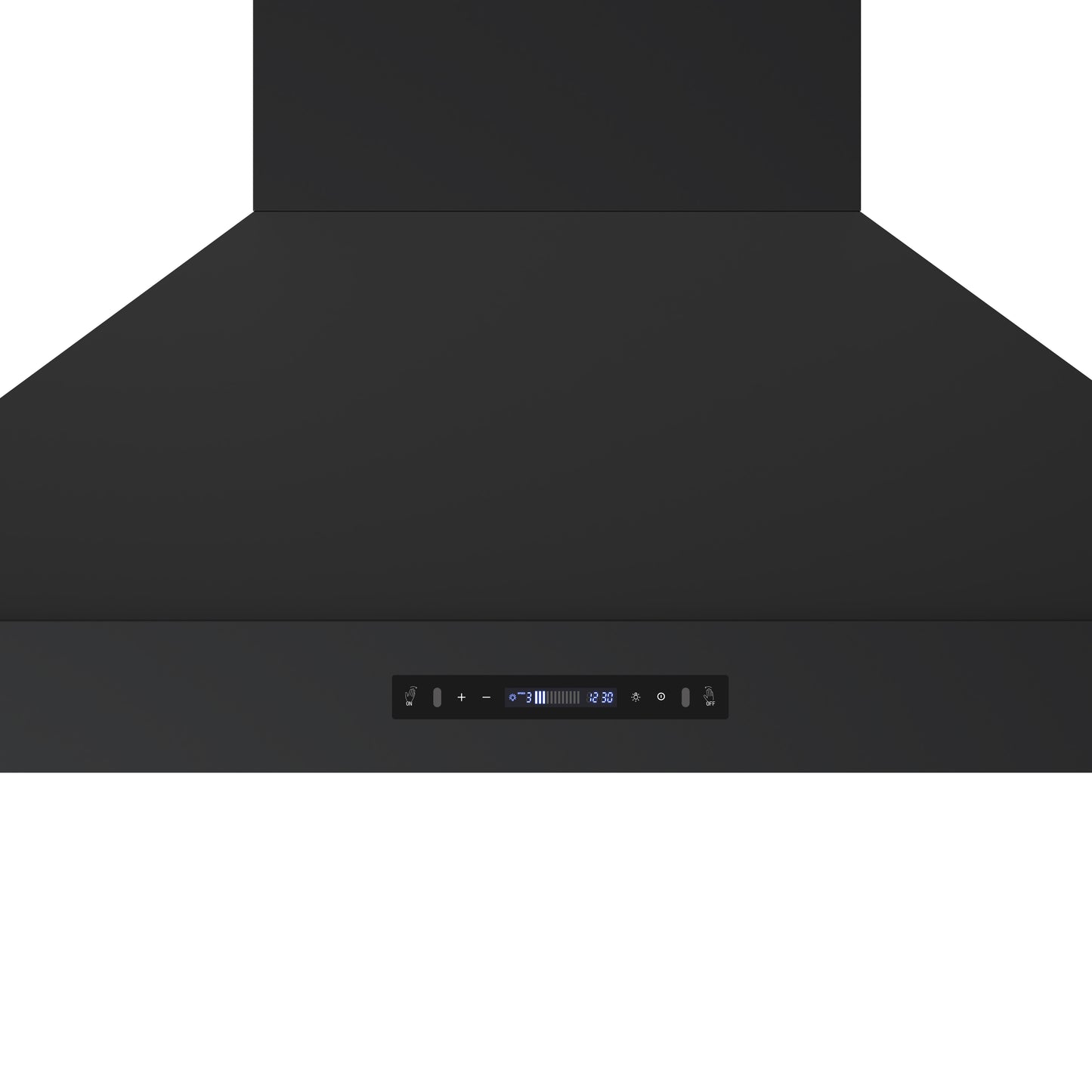 Forno Venezia 48 Inch Wall-Mounted Range Hood in Black with Antique Brass Accessories, Touch Controls and Baffle Filters - Forno Appliances