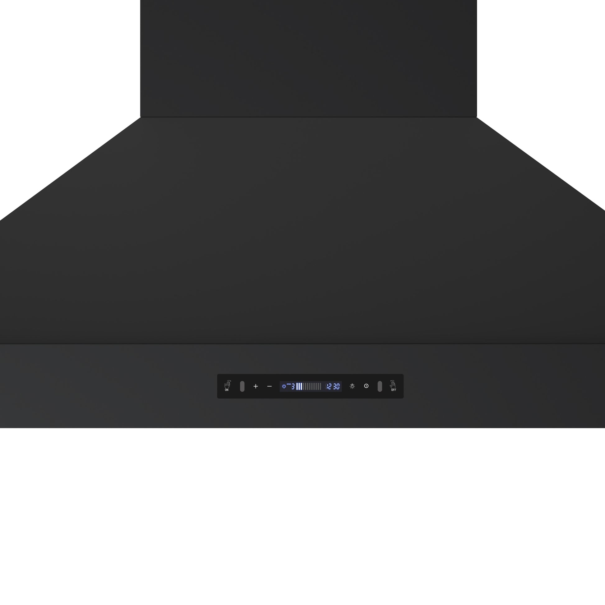 Forno Venezia 48 Inch Wall-Mounted Range Hood in Black with Antique Brass Accessories, Touch Controls and Baffle Filters - Forno Appliances