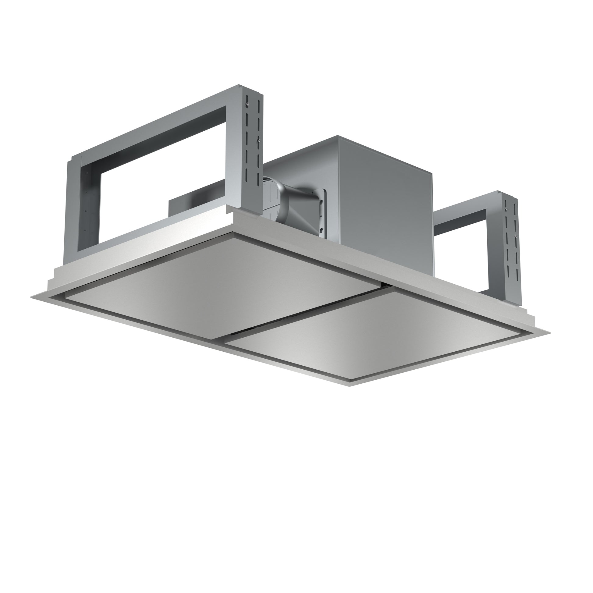 FORNO Arezzo 44-Inch Recessed Ceiling Range Hood, Dual Motors, 1200 CFM, Hybrid Filters, Remote Control - Forno Appliances