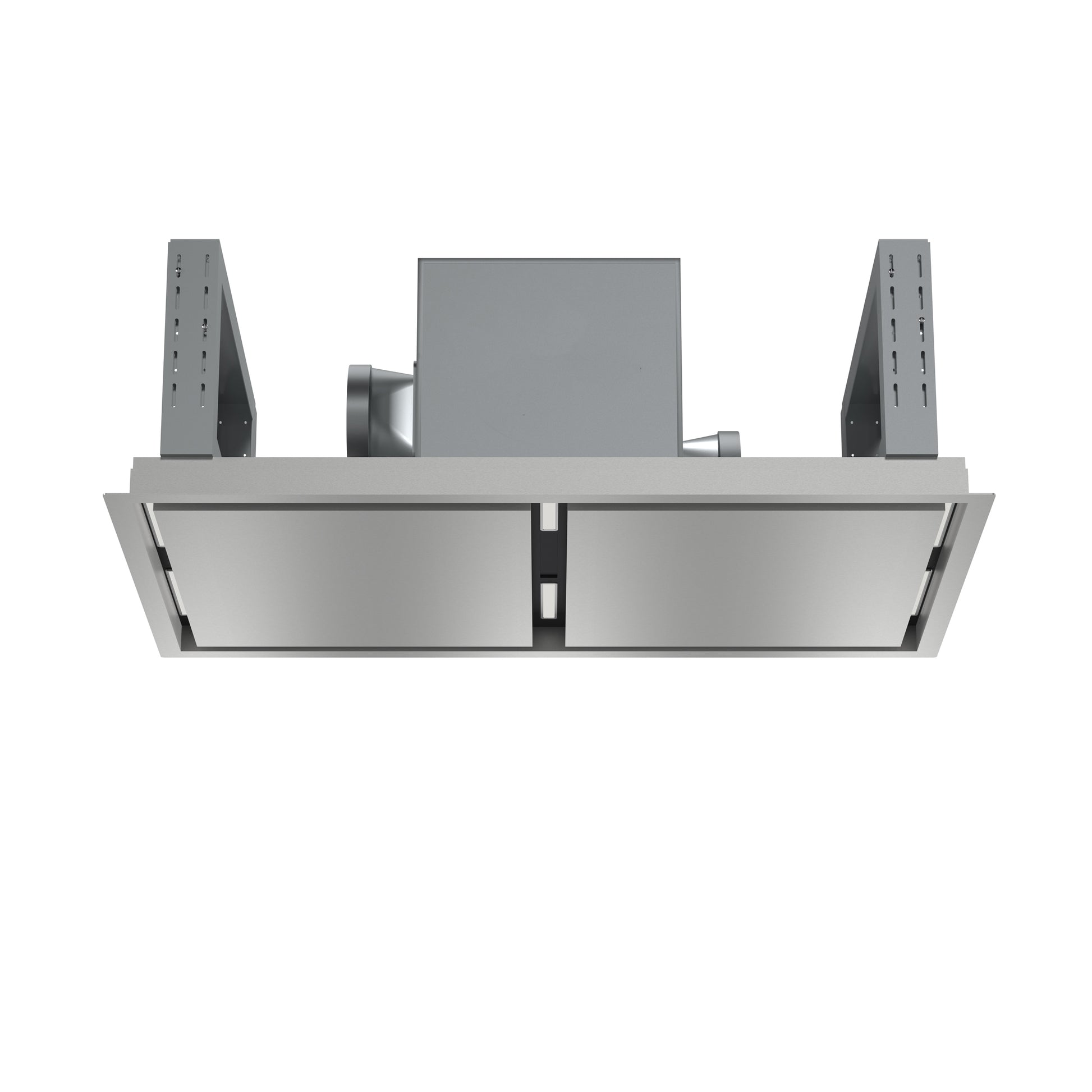FORNO Arezzo 44-Inch Recessed Ceiling Range Hood, Dual Motors, 1200 CFM, Hybrid Filters, Remote Control - Forno Appliances