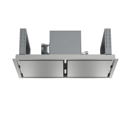 FORNO Arezzo 44-Inch Recessed Ceiling Range Hood, Dual Motors, 1200 CFM, Hybrid Filters, Remote Control - Forno Appliances