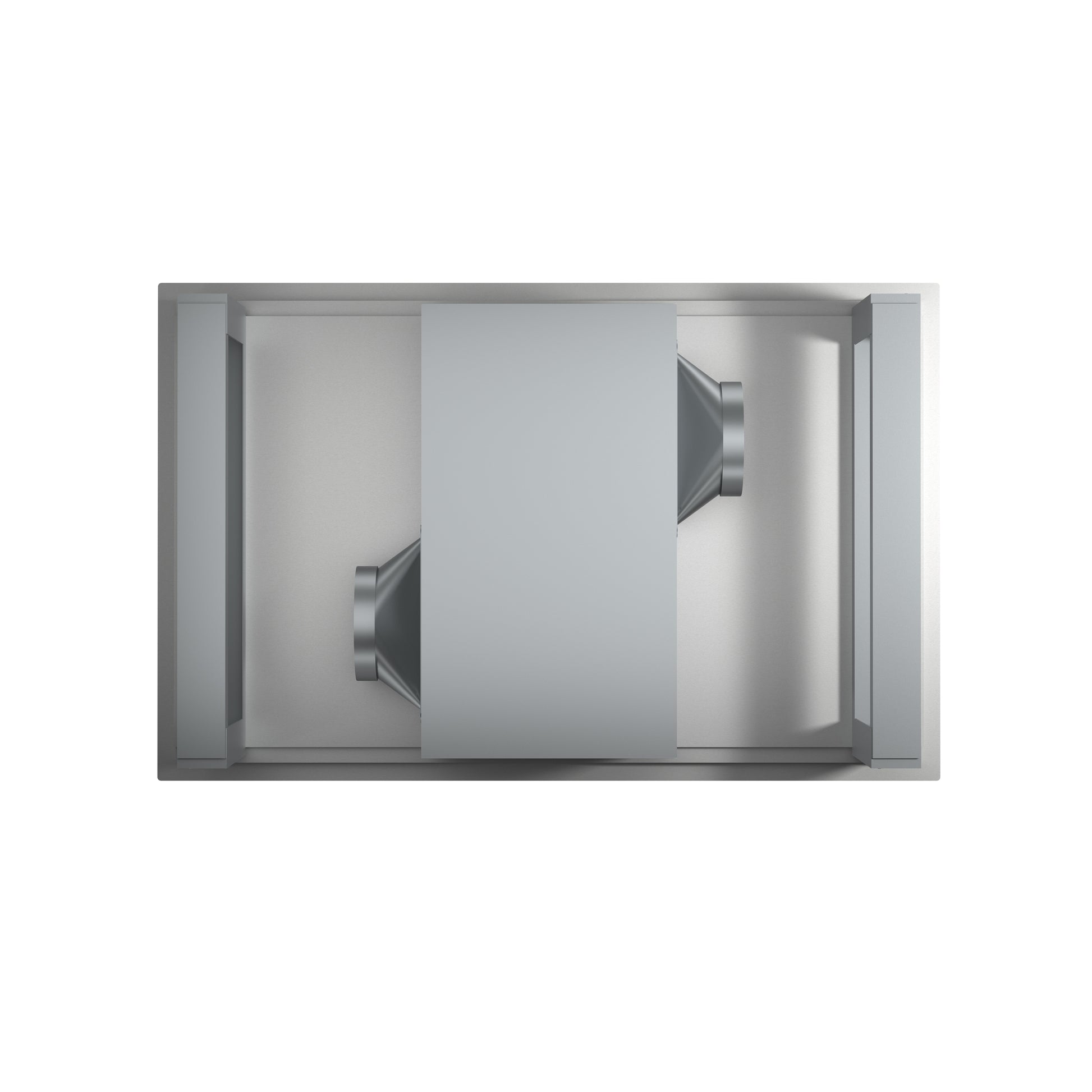 FORNO Arezzo 44-Inch Recessed Ceiling Range Hood, Dual Motors, 1200 CFM, Hybrid Filters, Remote Control - Forno Appliances