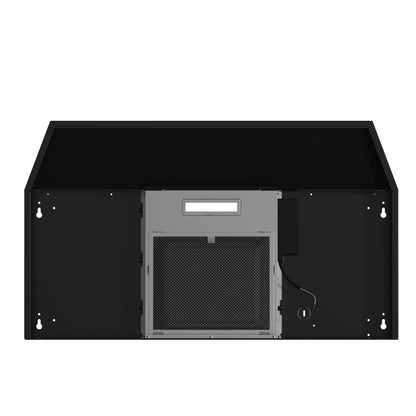 Forno Cappa 30-Inch Under Cabinet Range Hood, Black, 200 CFM, Convertible, LED Lighting - Forno Appliances
