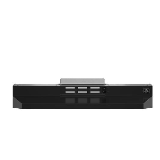 Forno Cappa 30-Inch Under Cabinet Range Hood, Black, 200 CFM, Convertible, LED Lighting - Forno Appliances