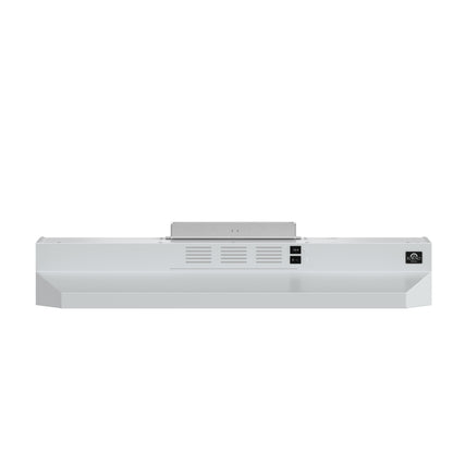Forno Cappa 30-Inch Under Cabinet Range Hood, White, 200 CFM, Convertible, LED Lighting - Forno Appliances
