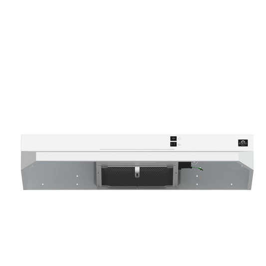 Forno Cappa 30-Inch Under Cabinet Range Hood, White, 200 CFM, Convertible, LED Lighting - Forno Appliances