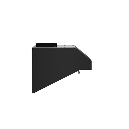 Forno Bari Espresso 30-Inch Under Cabinet Range Hood, Black, 600 CFM, LED Lighting, Dishwasher-Safe Baffle Filters, 3-Speed Fan Control - Forno Appliances