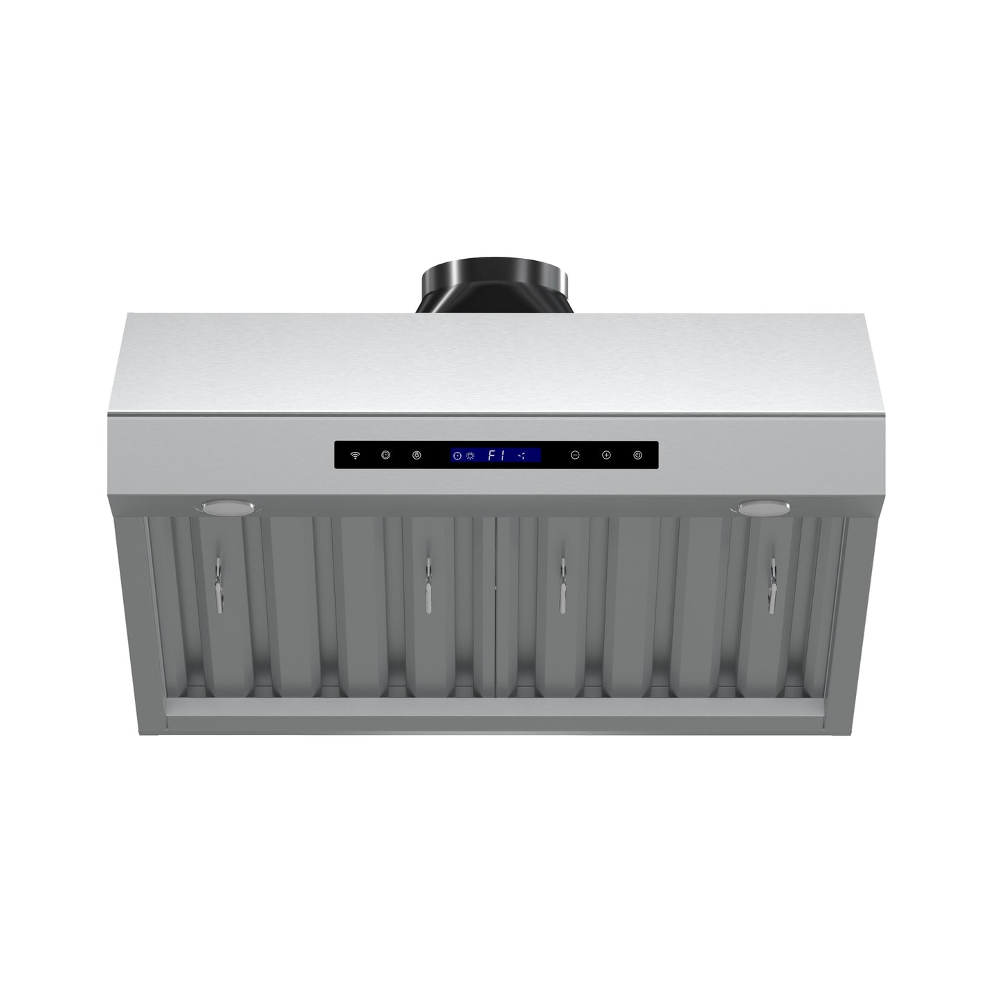 Forno Palazzo 30-Inch Wall Mounted Range Hood, Stainless Steel, Heavy Duty Baffle Filters, Remote Control - Forno Appliances