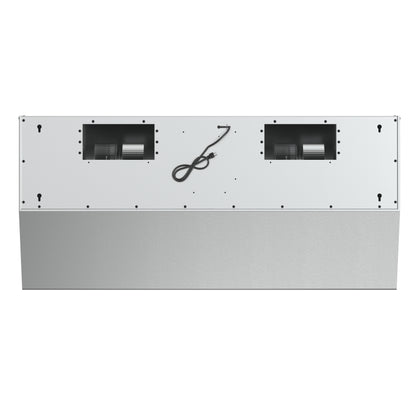 Forno Palazzo 48-Inch Wall Mounted Range Hood, Stainless Steel, Heavy Duty Baffle Filters, Remote Control - Forno Appliances