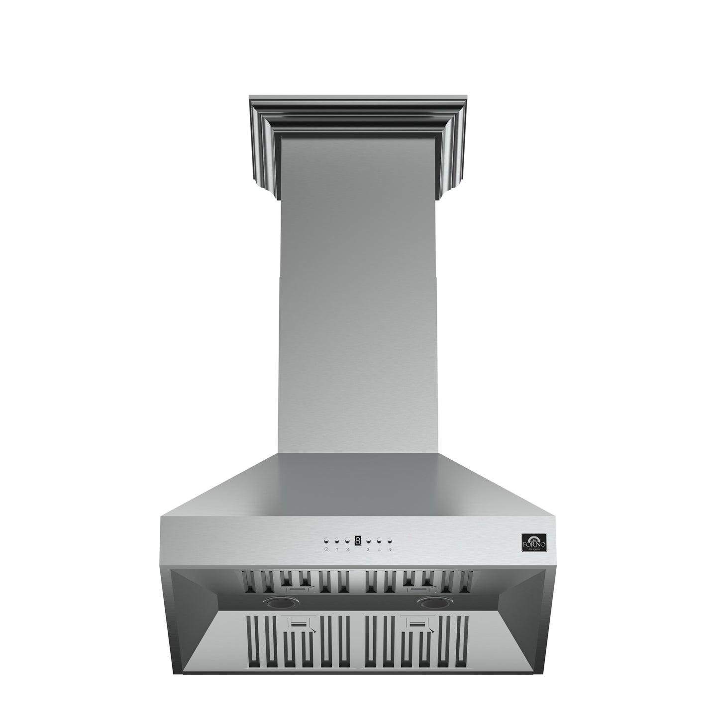 Forno Orvieto 30-Inch Wall Mount Range Hood, LED Lighting, Heavy Duty, Stainless Steel - Forno Appliances