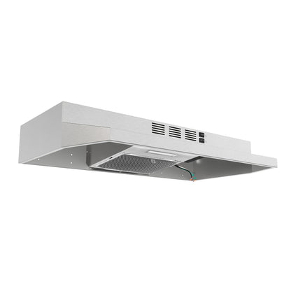 Forno Cappa 30-Inch Under Cabinet Range Hood, Stainless Steel, 200 CFM, Convertible, LED Lighting - Forno Appliances