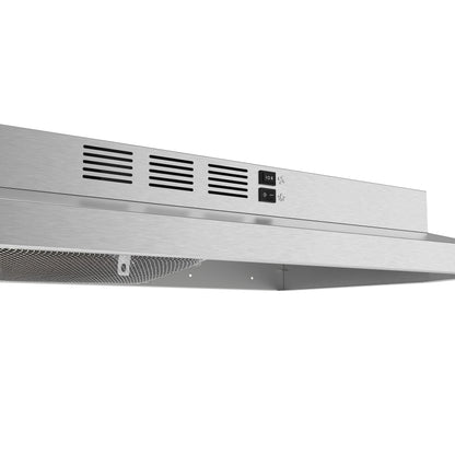 Forno Cappa 30-Inch Under Cabinet Range Hood, Stainless Steel, 200 CFM, Convertible, LED Lighting - Forno Appliances