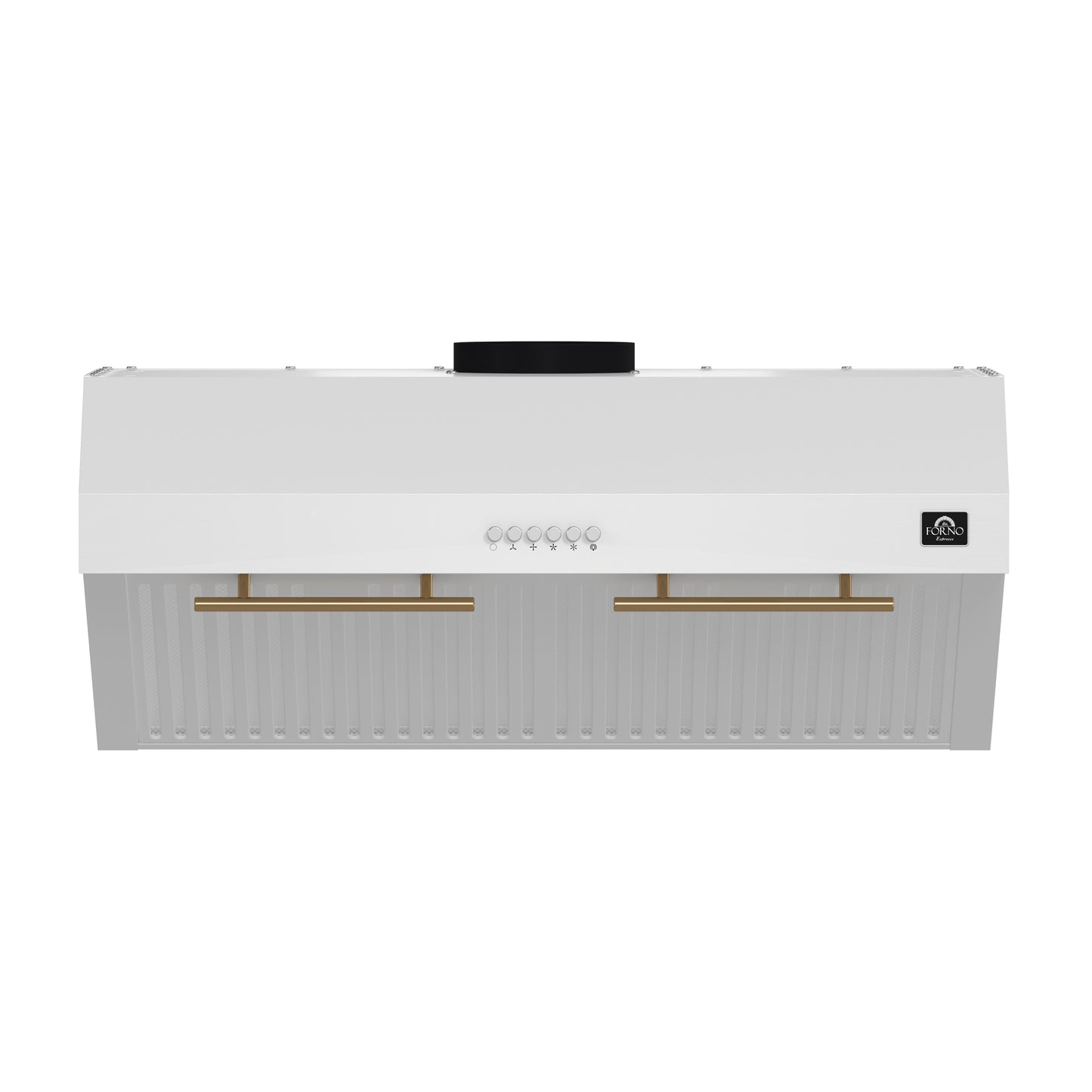 Forno Bari Espresso 30-Inch Under Cabinet Range Hood, White, 600 CFM, LED Lighting, Dishwasher-Safe Baffle Filters, 3-Speed Fan Control - Forno Appliances