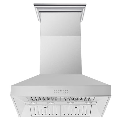 Forno Orvieto 36-Inch Wall Mount Range Hood, LED Lighting, Heavy Duty, Stainless Steel - Forno Appliances