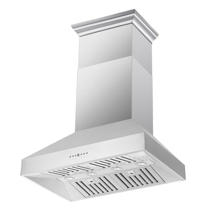 Forno Orvieto 36-Inch Wall Mount Range Hood, LED Lighting, Heavy Duty, Stainless Steel - Forno Appliances
