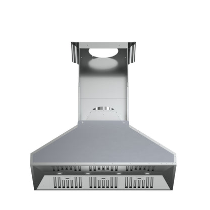 Forno Orvieto 48-Inch Wall Mount Range Hood, LED Lighting, Heavy Duty, Stainless Steel - Forno Appliances