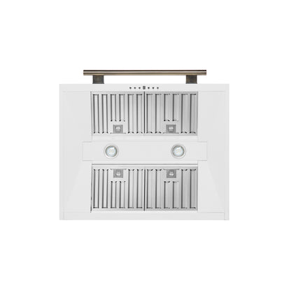 Forno Aria 30 Inch Wall-Mounted Range Hood in White - Forno Appliances