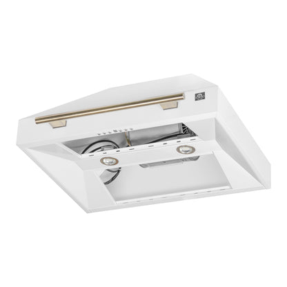 Forno Aria 30 Inch Wall-Mounted Range Hood in White - Forno Appliances