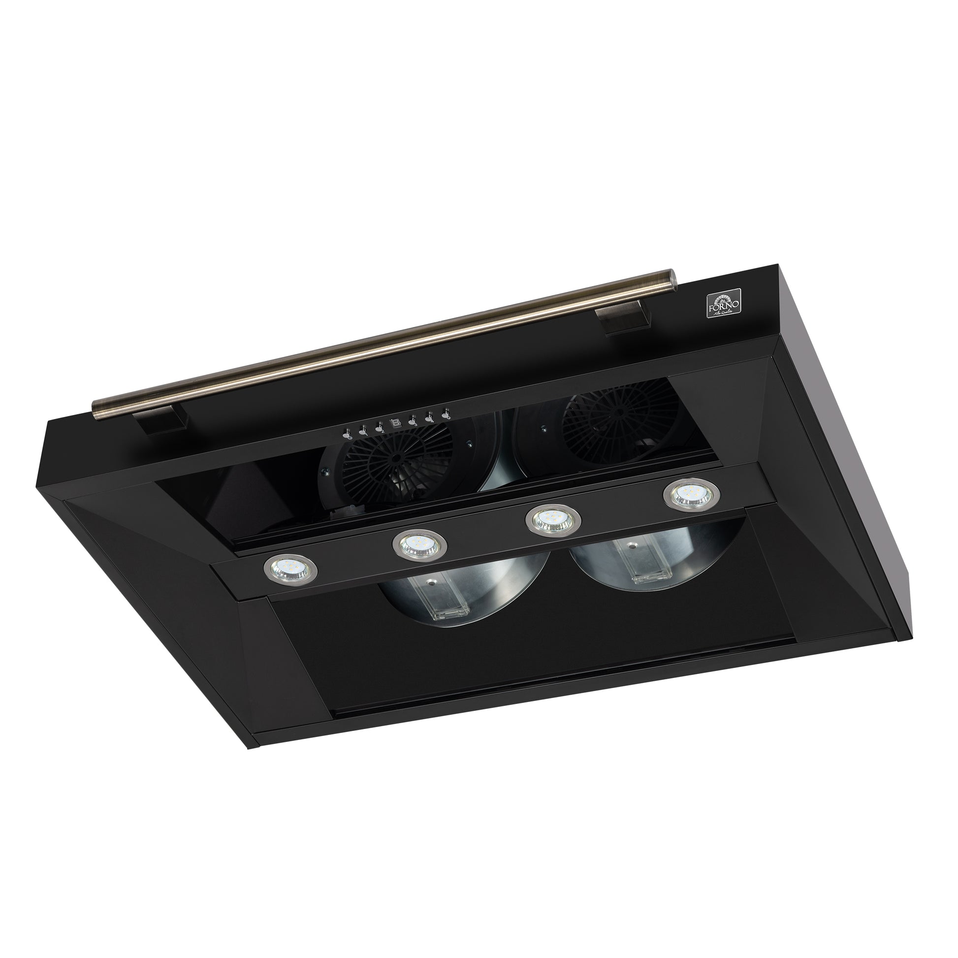 Forno Aria 36 Inch Wall-Mounted Range Hood in Black - Forno Appliances