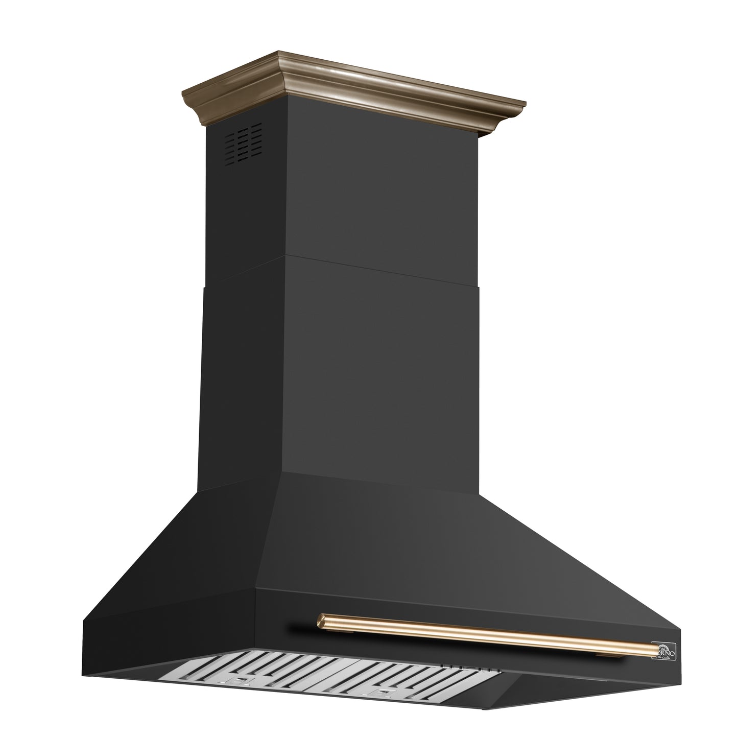 Forno Aria 36 Inch Wall-Mounted Range Hood in Black - Forno Appliances