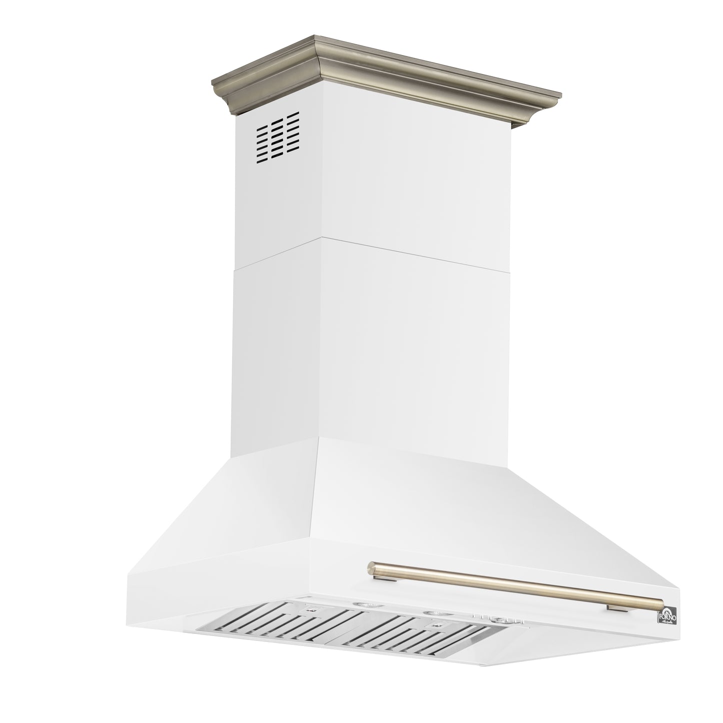 Forno Aria 36 Inch Wall-Mounted Range Hood in White - Forno Appliances