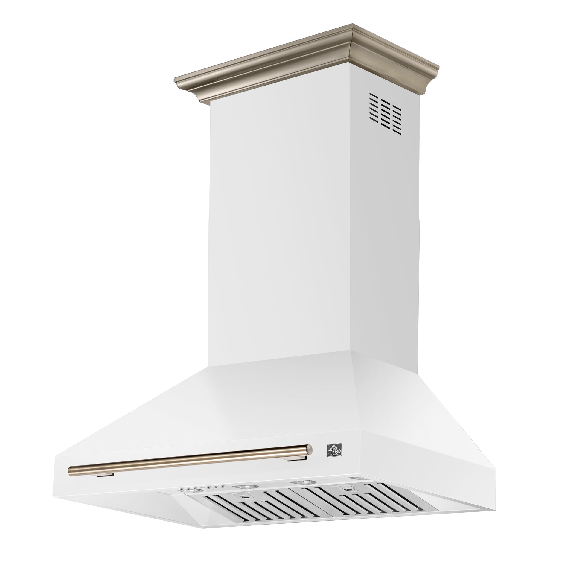 Forno Aria 36 Inch Wall-Mounted Range Hood in White - Forno Appliances