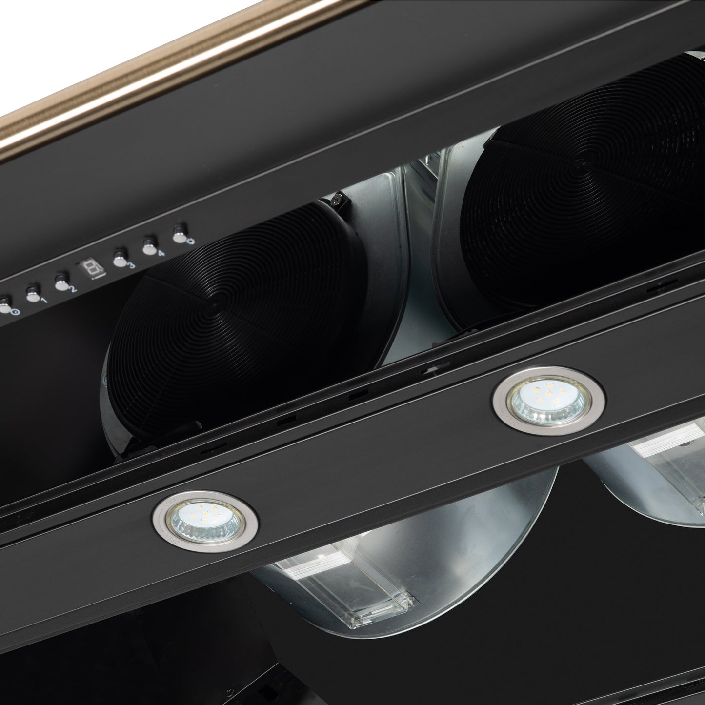Forno Aria 48 Inch Wall-Mounted Range Hood in Black - Forno Appliances