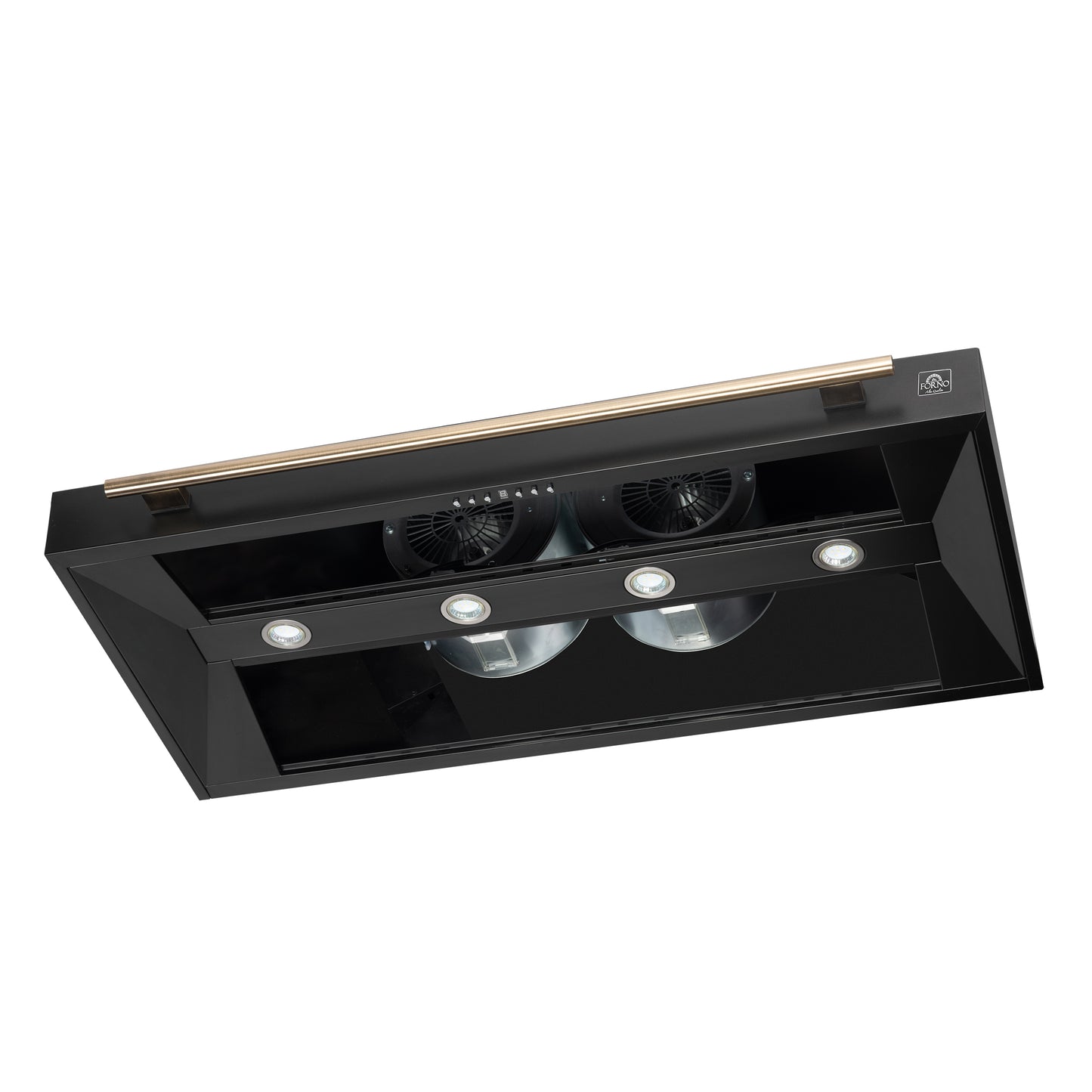 Forno Aria 48 Inch Wall-Mounted Range Hood in Black - Forno Appliances