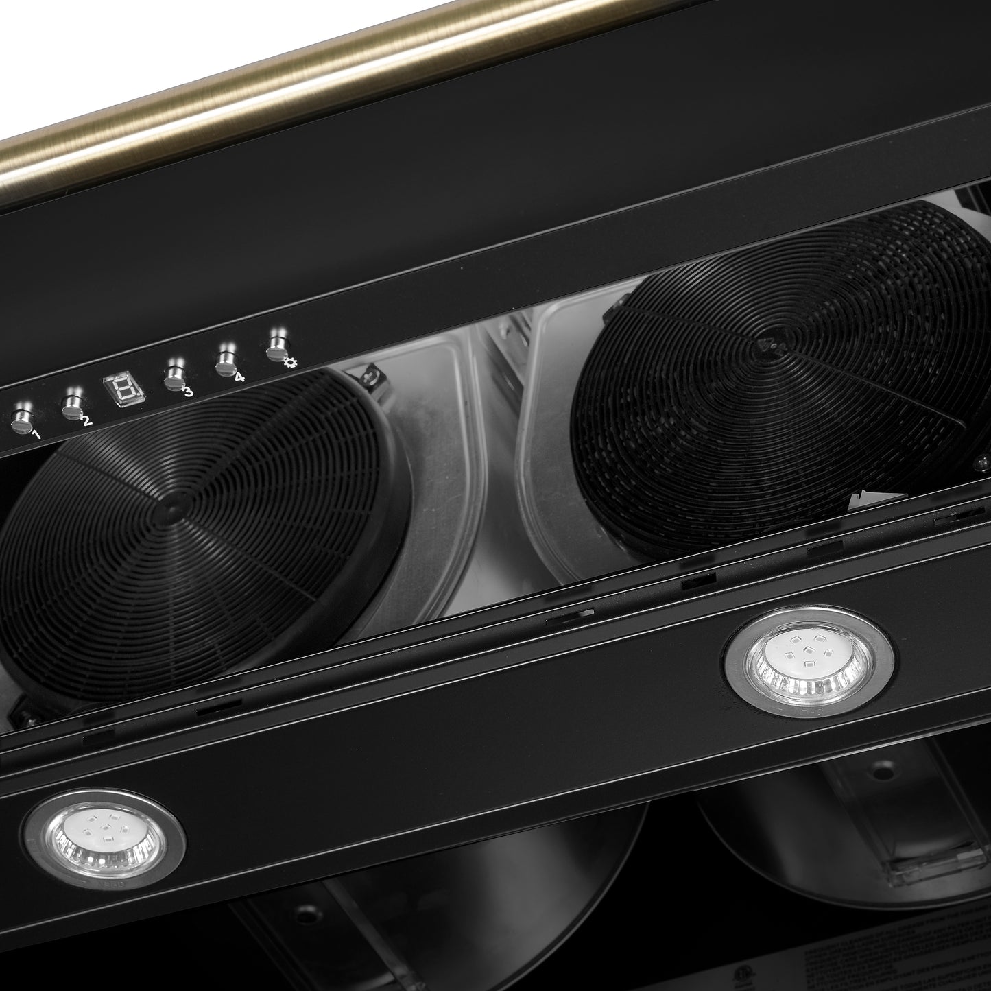Forno Aria 60 Inch Wall-Mounted Range Hood in Black - Forno Appliances