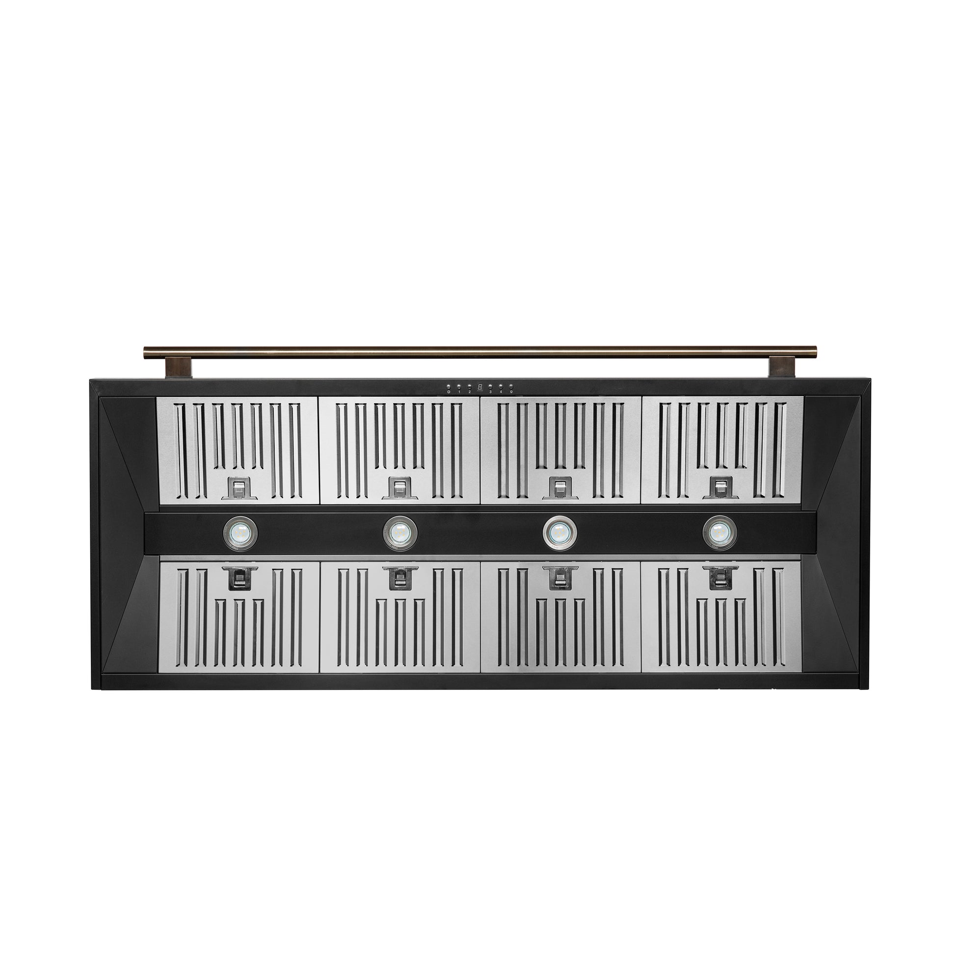 Forno Aria 60 Inch Wall-Mounted Range Hood in Black - Forno Appliances