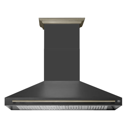Forno Aria 60 Inch Wall-Mounted Range Hood in Black - Forno Appliances
