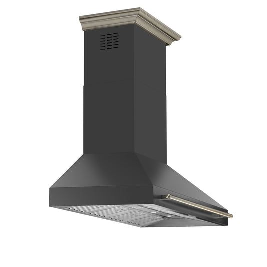 Forno Aria 60 Inch Wall-Mounted Range Hood in Black - Forno Appliances