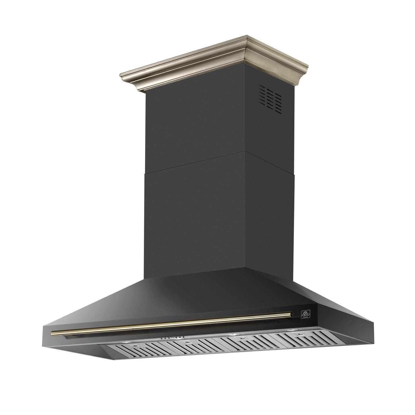 Forno Aria 60 Inch Wall-Mounted Range Hood in Black - Forno Appliances