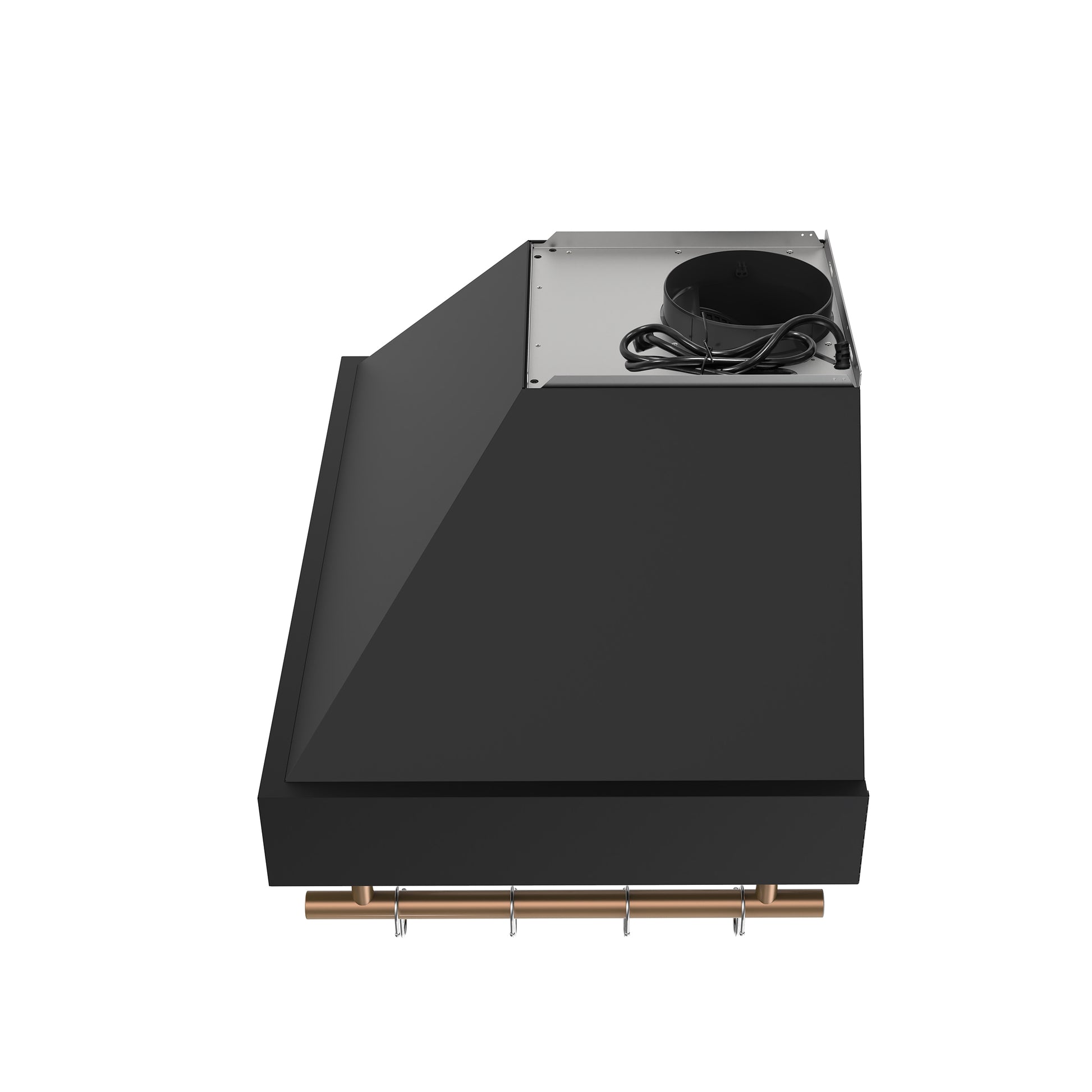 Forno Venezia 30 Inch Wall-Mounted Range Hood in Black with Touch Controls and Baffle Filters - Forno Appliances