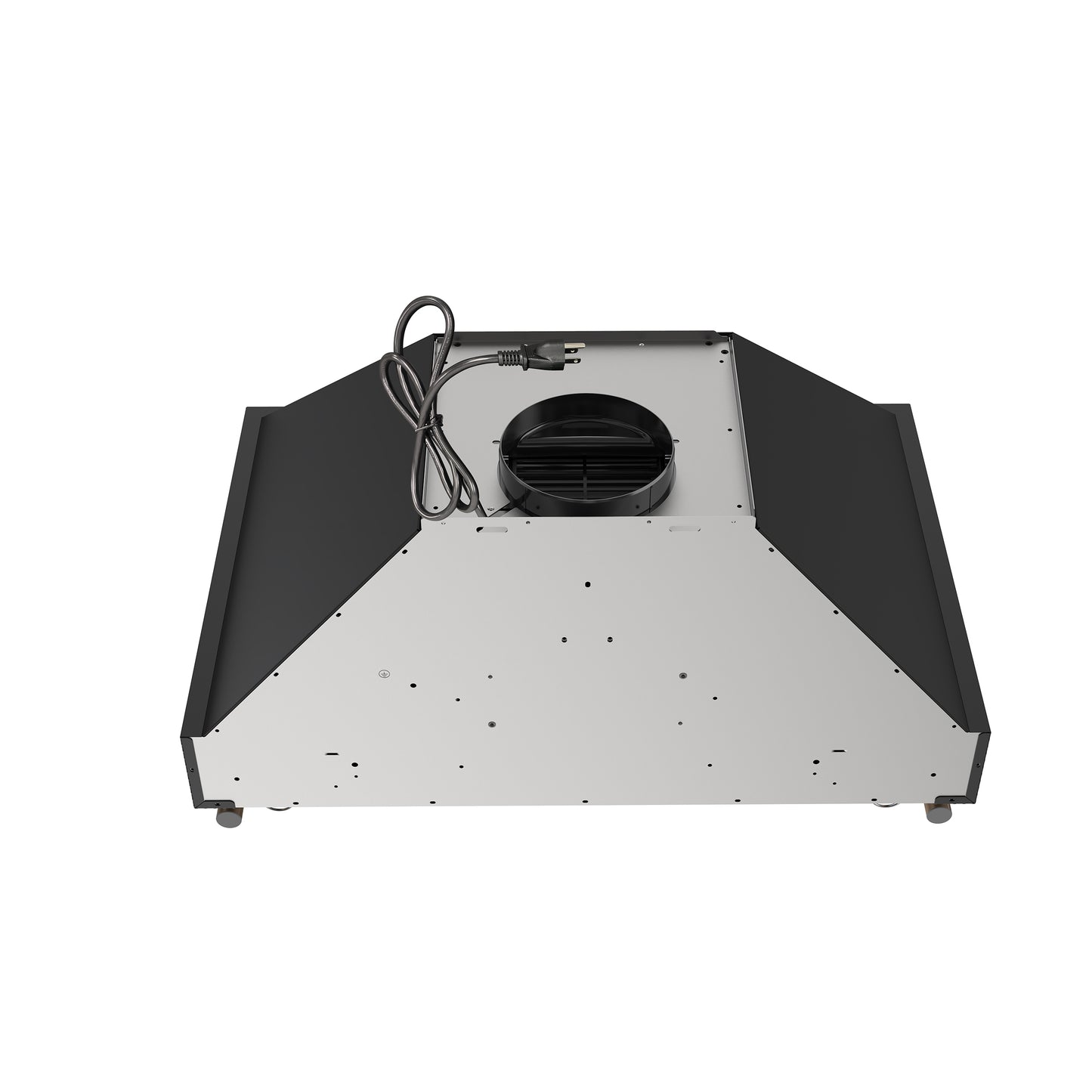Forno Venezia 30 Inch Wall-Mounted Range Hood in Black with Touch Controls and Baffle Filters - Forno Appliances