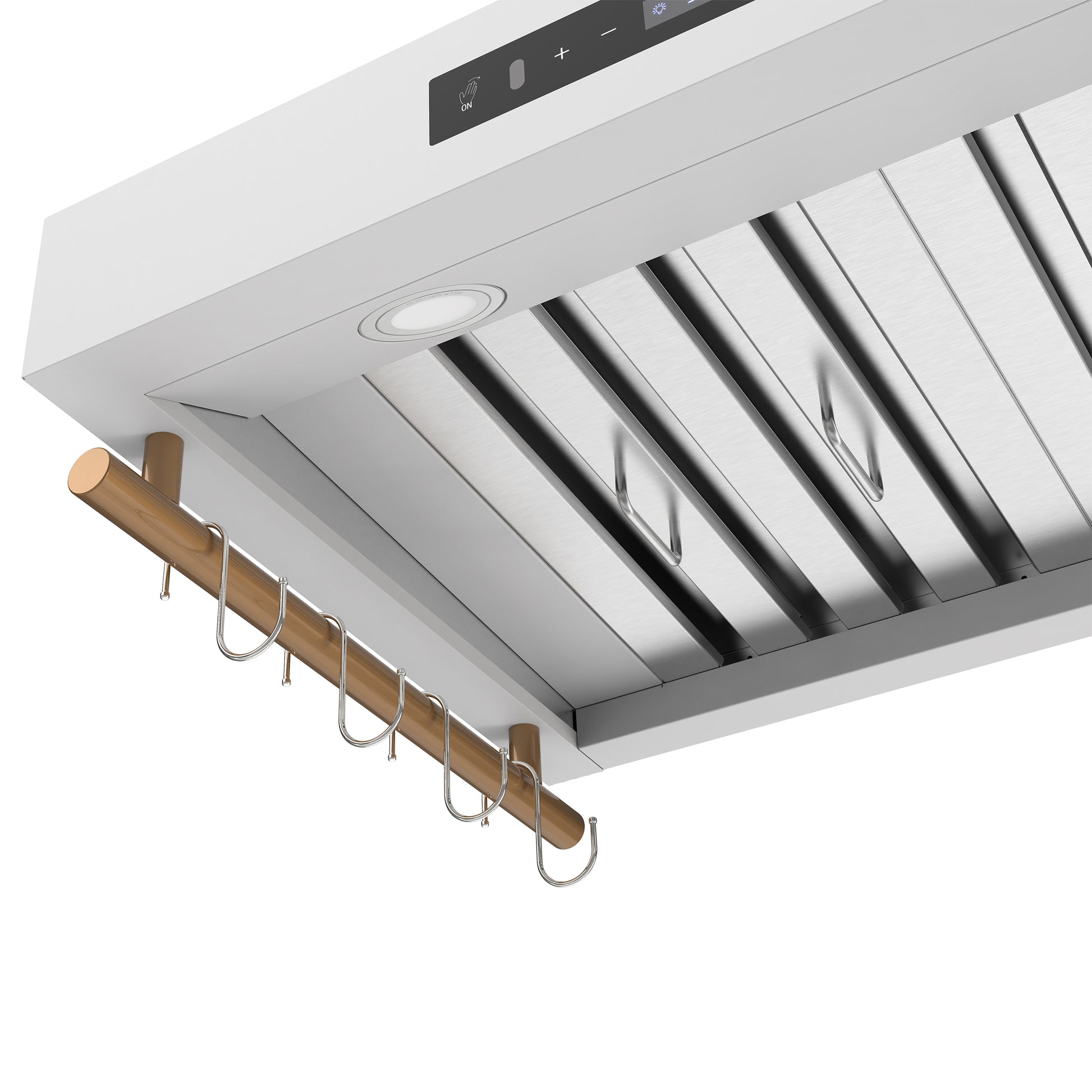 Forno Venezia 30 Inch Wall-Mounted Range Hood in White with Touch Controls and Baffle Filters - Forno Appliances