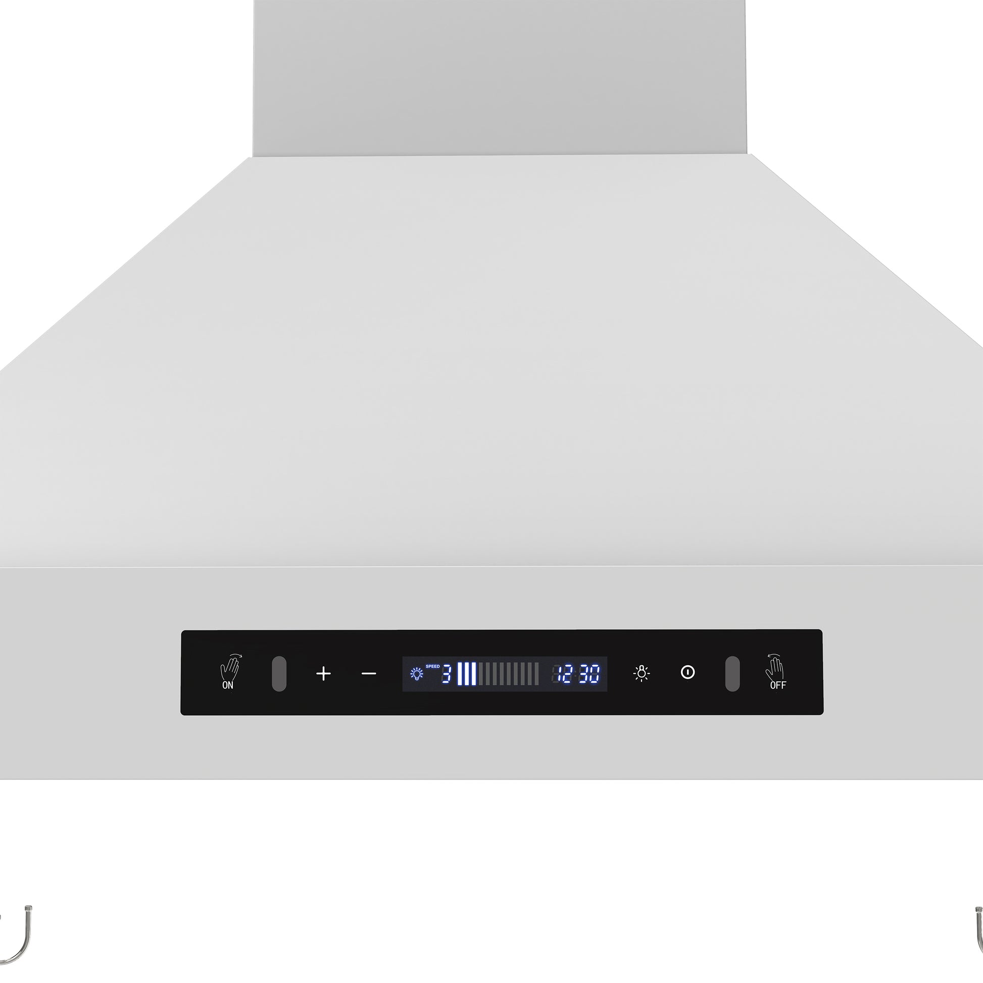 Forno Venezia 30 Inch Wall-Mounted Range Hood in White with Touch Controls and Baffle Filters - Forno Appliances