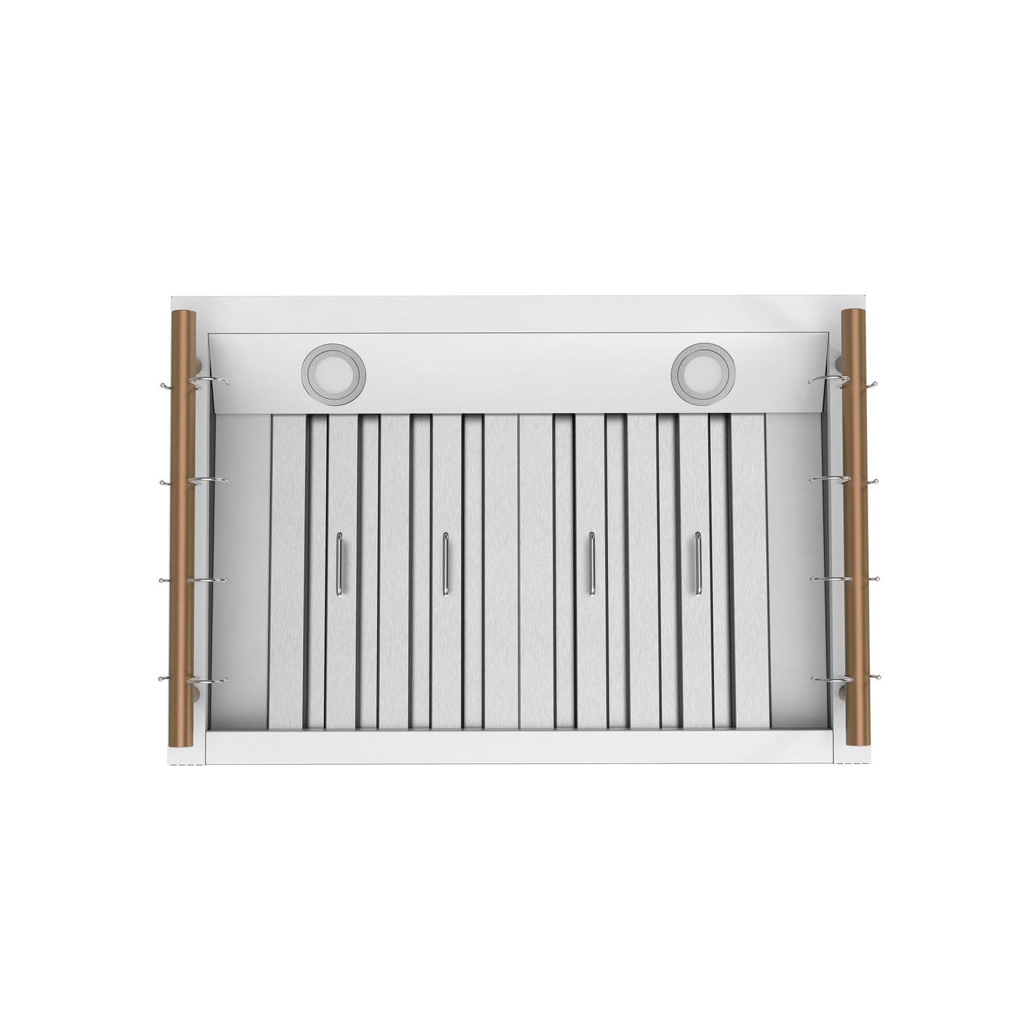 Forno Venezia 30 Inch Wall-Mounted Range Hood in White with Touch Controls and Baffle Filters - Forno Appliances