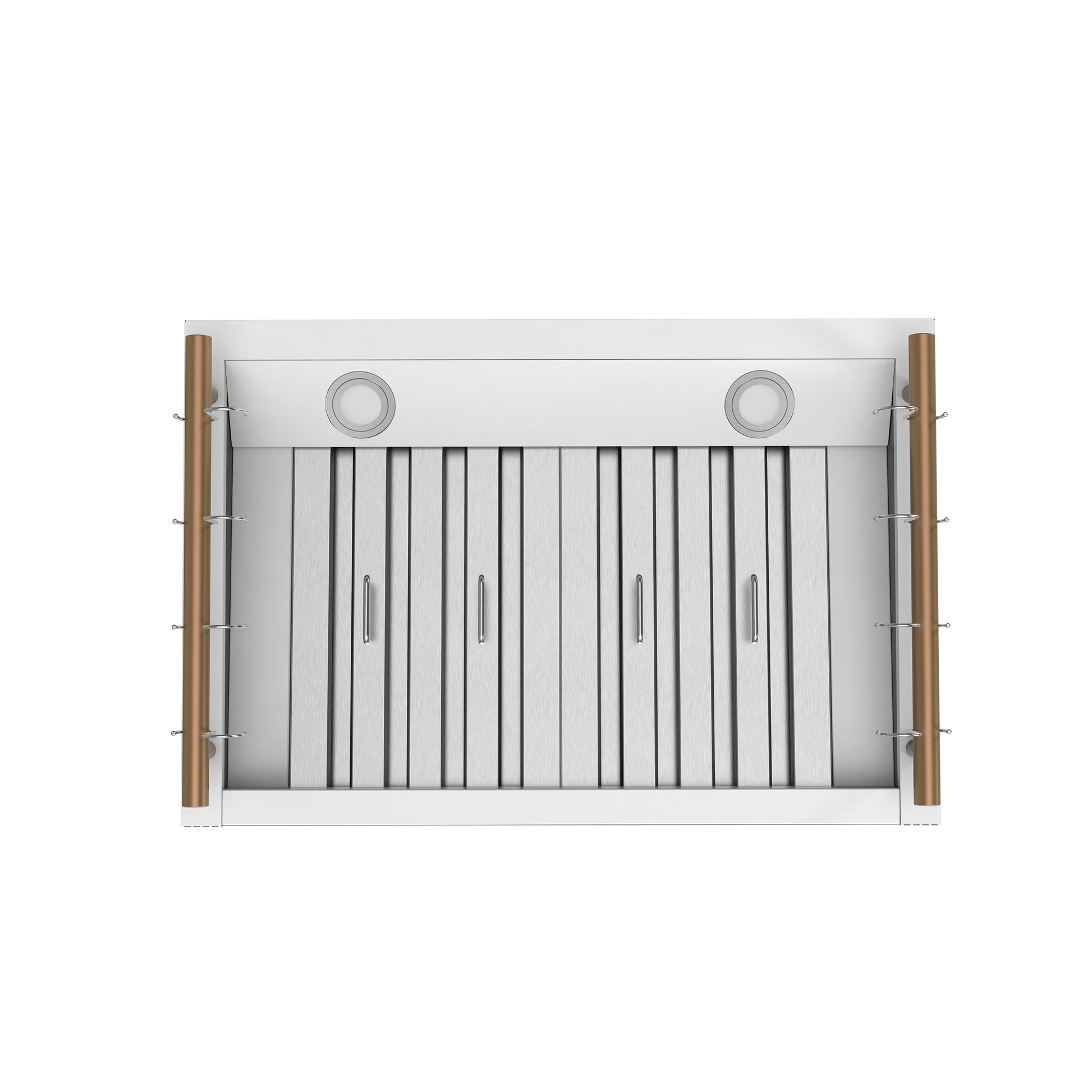 Forno Venezia 30 Inch Wall-Mounted Range Hood in White with Touch Controls and Baffle Filters - Forno Appliances