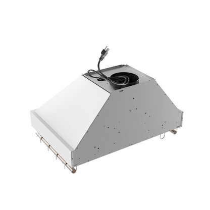 Forno Venezia 30 Inch Wall-Mounted Range Hood in White with Touch Controls and Baffle Filters - Forno Appliances