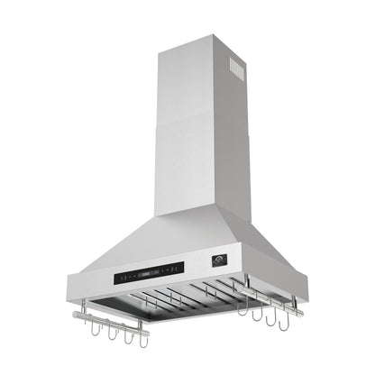 Forno Venezia 30 Inch Wall-Mounted Range Hood with Touch Controls and Baffle Filters - Forno Appliances