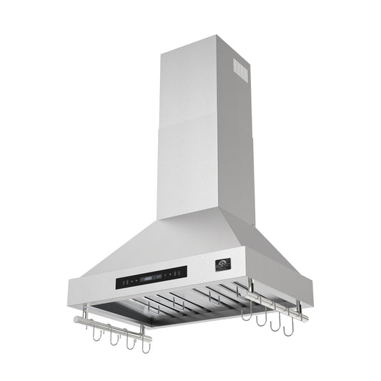 Forno Venezia 30 Inch Wall-Mounted Range Hood with Touch Controls and Baffle Filters - Forno Appliances