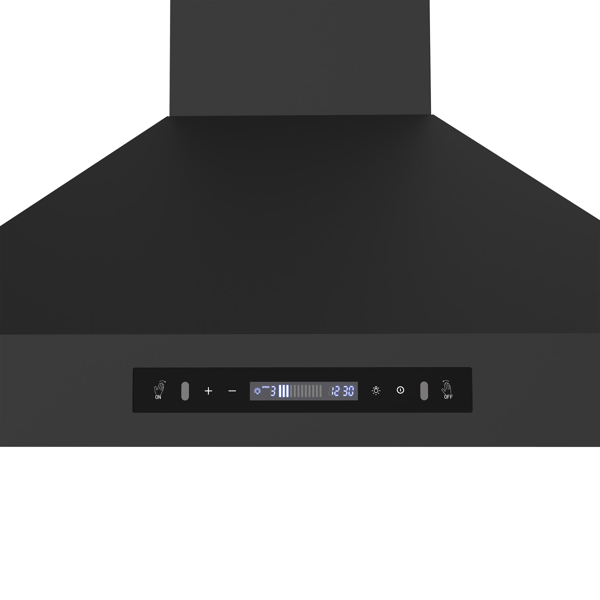 Forno Venezia 36 Inch Wall-Mounted Range Hood in Black with Touch Controls and Baffle Filters - Forno Appliances