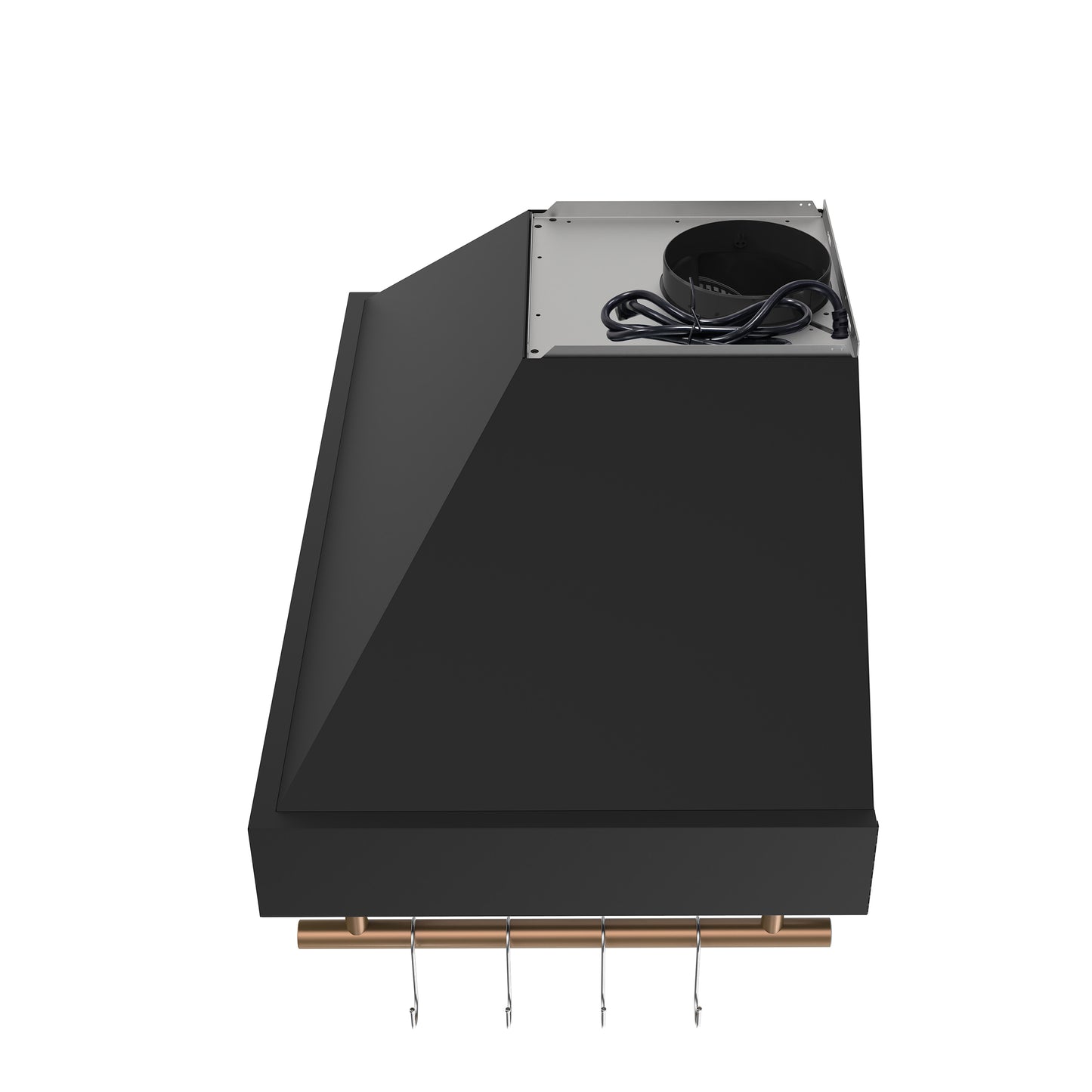 Forno Venezia 36 Inch Wall-Mounted Range Hood in Black with Touch Controls and Baffle Filters - Forno Appliances