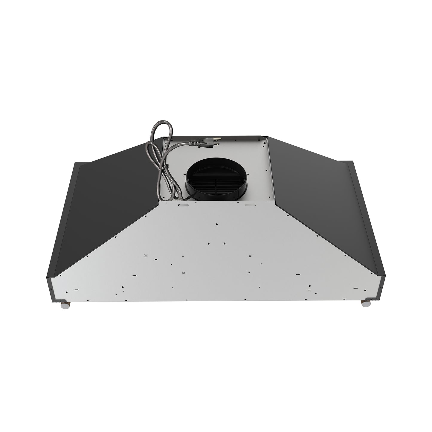 Forno Venezia 36 Inch Wall-Mounted Range Hood in Black with Touch Controls and Baffle Filters - Forno Appliances