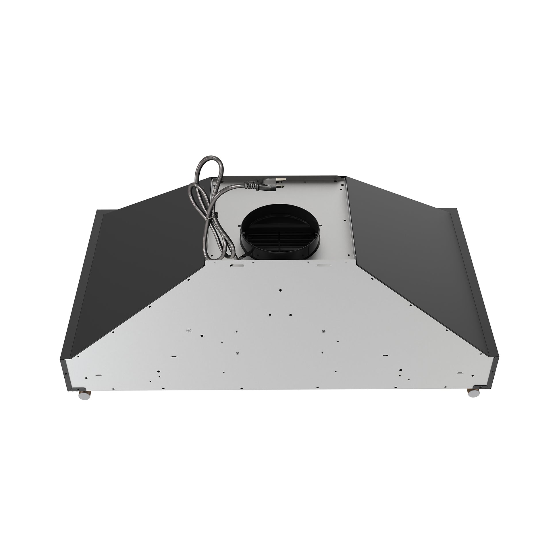 Forno Venezia 36 Inch Wall-Mounted Range Hood in Black with Touch Controls and Baffle Filters - Forno Appliances