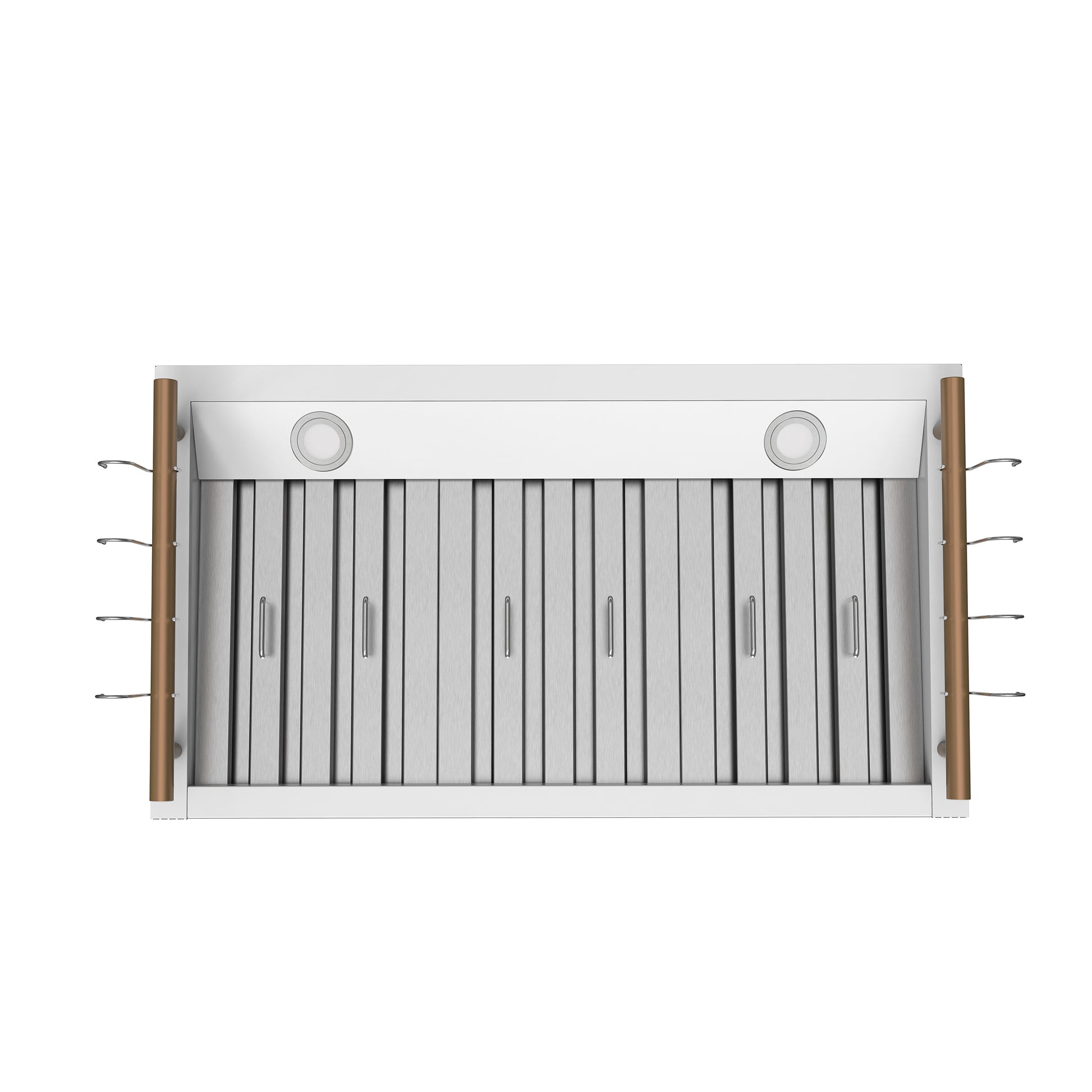 Forno Venezia 36 Inch Wall-Mounted Range Hood in White with Touch Controls and Baffle Filters - Forno Appliances